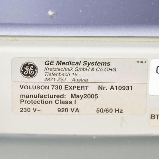 D'occasion ECHOGRAPHE GENERAL ELECTRIC VOLUSON 730 EXPERT