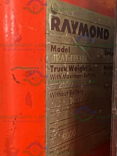 Used Raymond 112AT-FRE60L Rider Pallet Jack 6000 Lbs Capacity w/ Hawken Battery