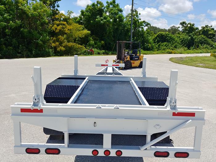 Used 2015 Lucon Extendable SA AB Utility Pole Trailer - 23397