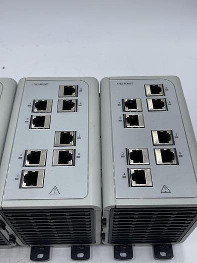 Used Allen-Bradley 1783-MS10T Ser A, 1783-MX08T (X2)