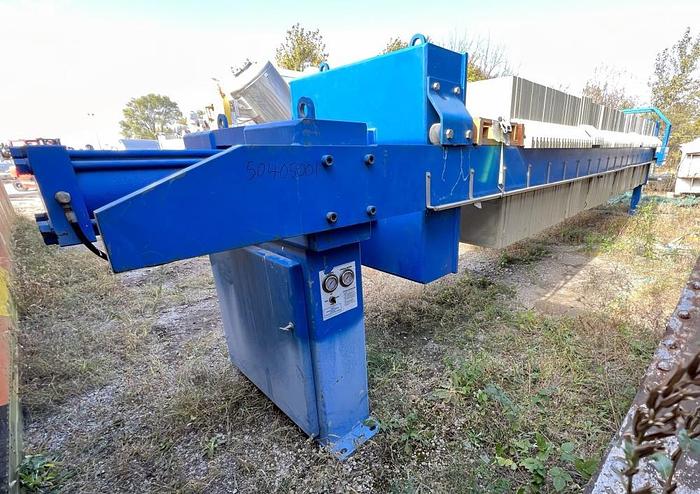 Used 117 CU. FT. MET-CHEM FILTER PRESS – 1200 MM – C.G.R. – PLATE SHIFTER (#9696)