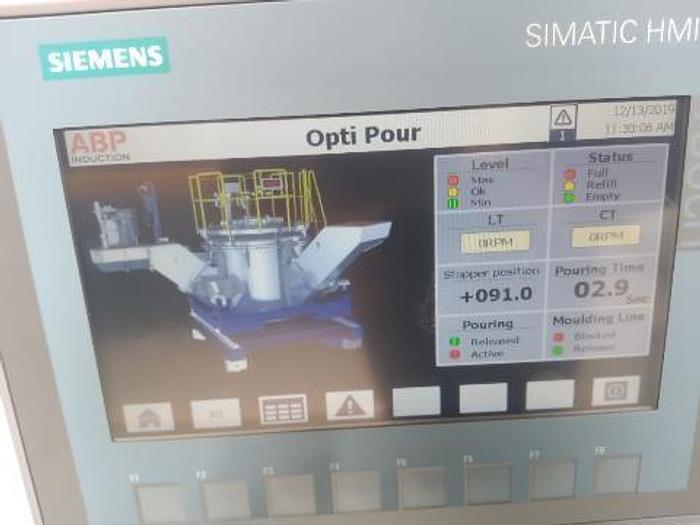 Used ABB OCC-20 PRESS POUR INDUCTION FURNACE