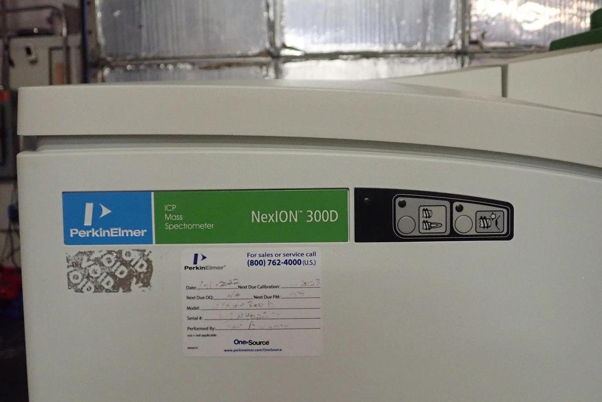 Used Perkin Elmer NexION 300D ICP-MS with ESI Autosampler, Vacuum Pump, Chiller, More