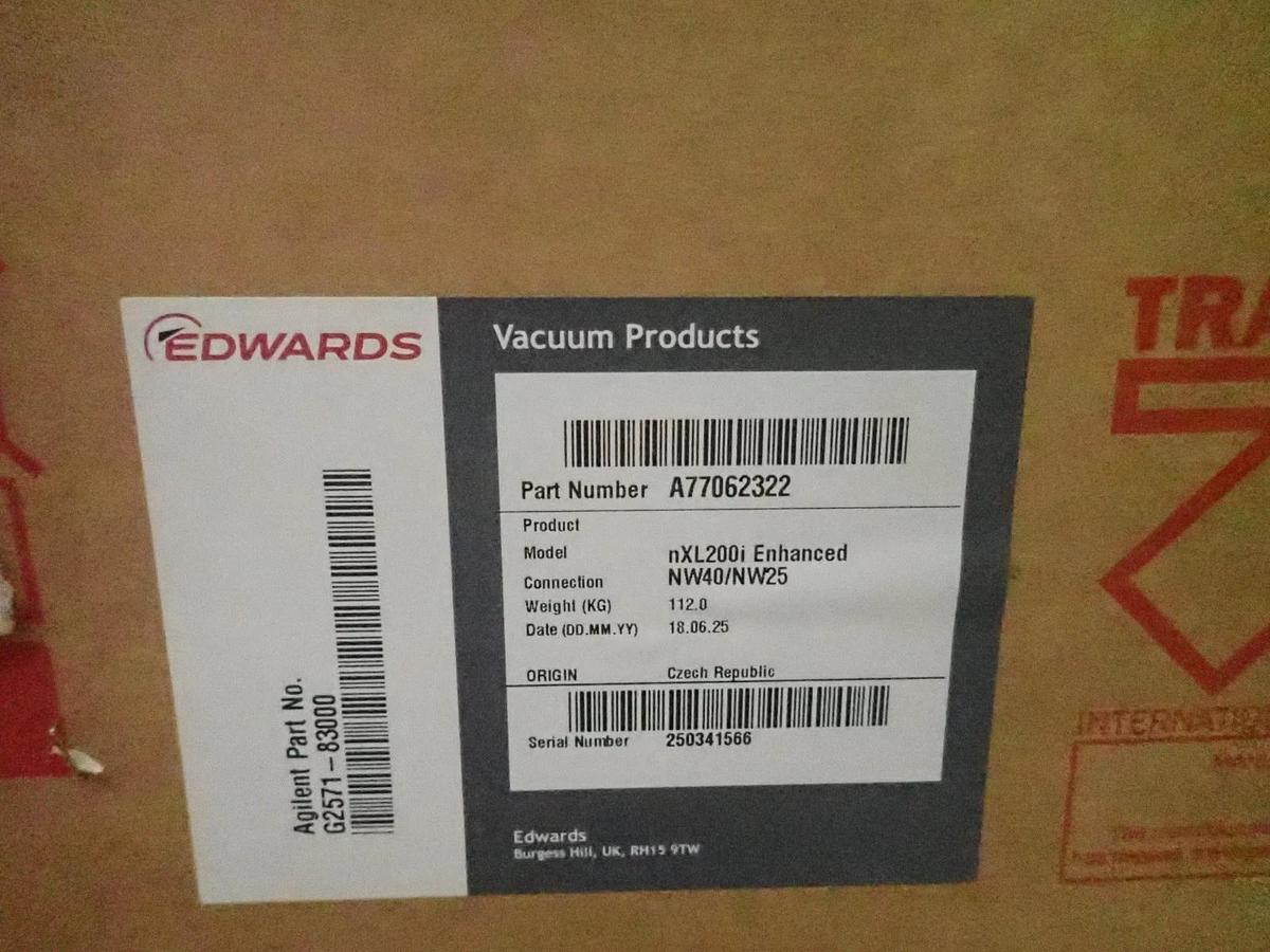 Edwards nXL200i Multi Stage Roots Dry Vacuum Pump Enhanced NW40 nXLi