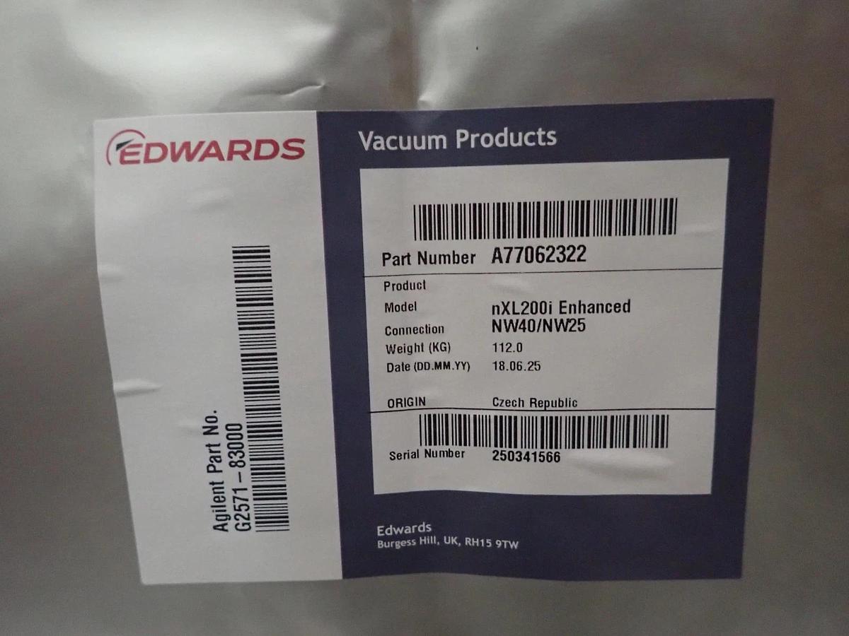 Edwards nXL200i Multi Stage Roots Dry Vacuum Pump Enhanced NW40 nXLi