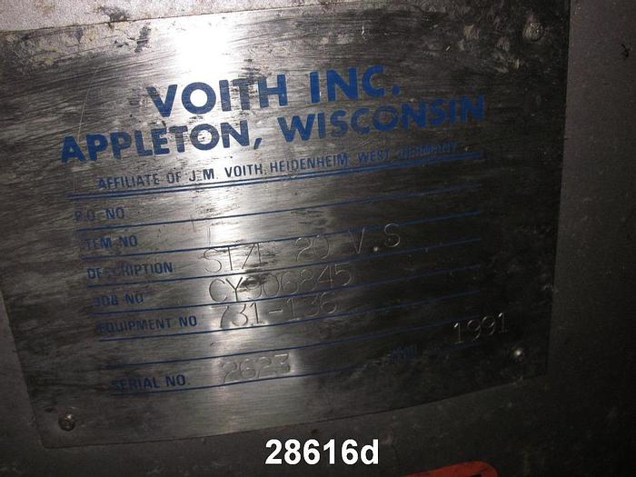 Used Voith VS20 Pressure Screen with Motor Mount #28616