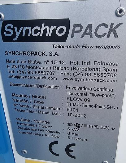 Used 2012 Synchropack SA FLOW 09