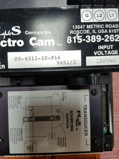 Used Plus Controls Electro Cam PS-4011-10-P16 Programmable Limit Switch UPS RED