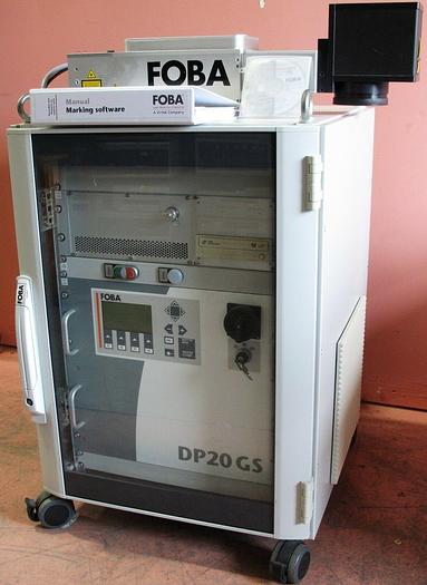 Used FOBA DP20GS 1064nm Diode Pumped Engraving Laser System 20 Watt with Software