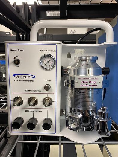 Used VetEquip RC2 Rodent Circuit Controller Inhalation Anesthesia System