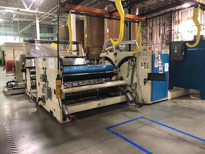 Used 84" DUSENBERY SLITTER REWINDER MODEL 800GB 50" REWIND DIAMETER