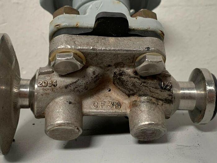 Used ITT CF3M H2 Diaphragm Valve w/ 1/2" Sanitary Fitting & 2" OD