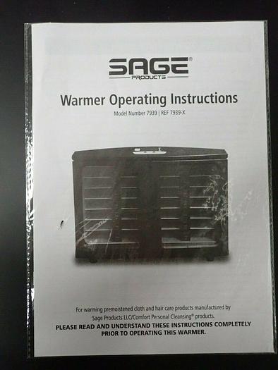 Used Sage Products Model 7939 Warmer
