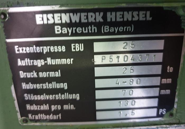 Gebraucht Exzenterpresse EBU 25 T