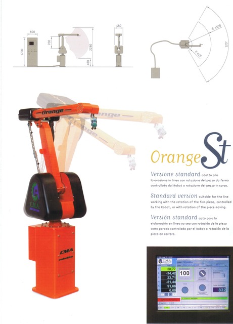 Usato 2002 Robot di verniciatura marca CMA