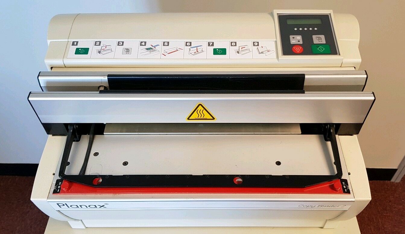 Used Planax Copy Binder 2 hemming device