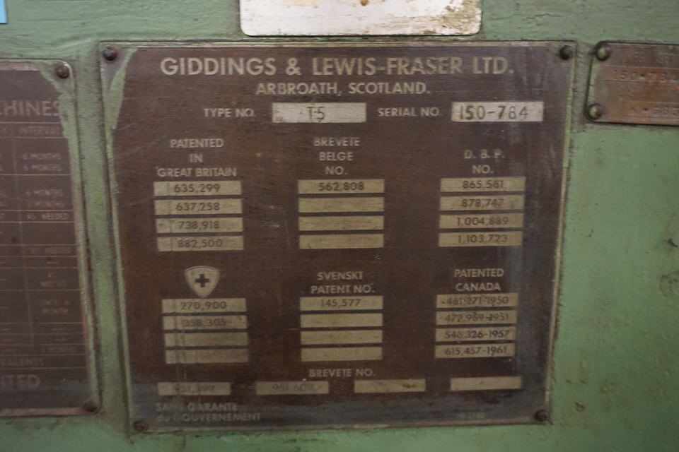 Used GIDDINGS & LEWIS HORIZONTAL