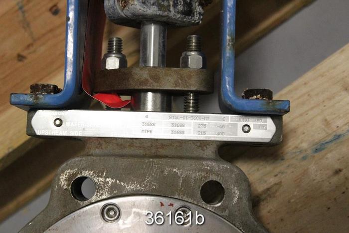 Used Jamesbury 4" Hand Operated Butterfly Valve, 815L-11-3600 MT #36161