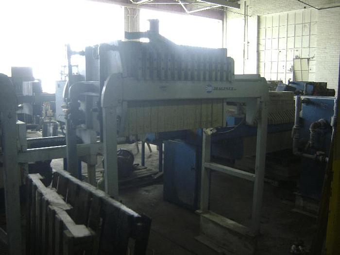 Used 5 CU. FT. 630 MM DIAGENEX FILTER PRESS – C.G.R. – AUTOMATIC – #6618