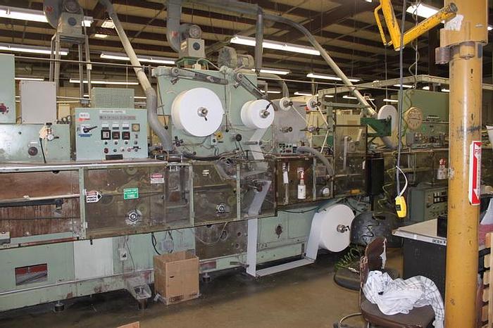 Used ZUIKO SANITARY PAD LINE 12" ULTRA THIN 225 FPM