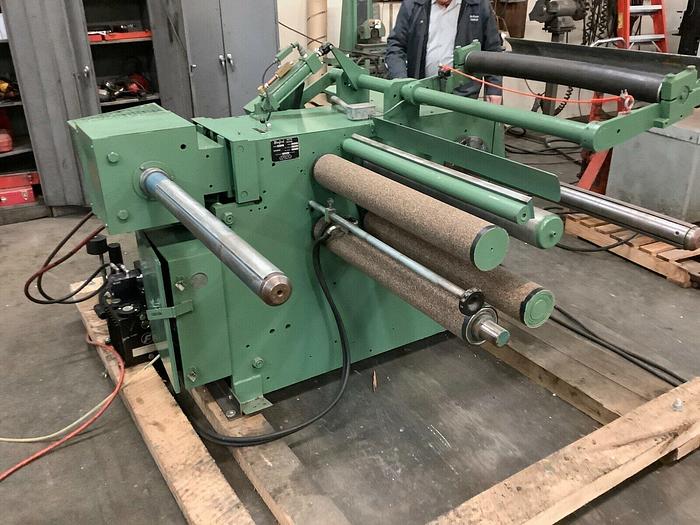 Used 30" STANFORD DOCTOR MODEL 142LT SLITTER REWINDER WITH RAZOR SLITTING