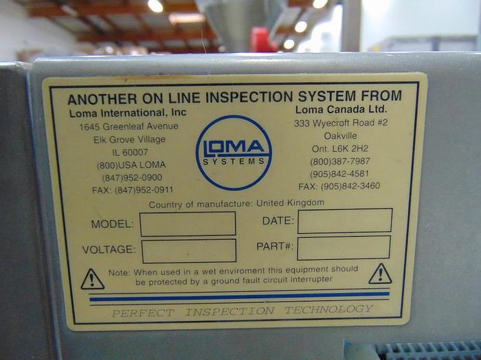 Used Detector, Metal, 12" x 5', Loma, IQ, Start/Stop #S742282