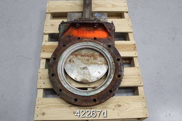 Used Dezurik 12" Hand Operated Knife Gate Valve #42267