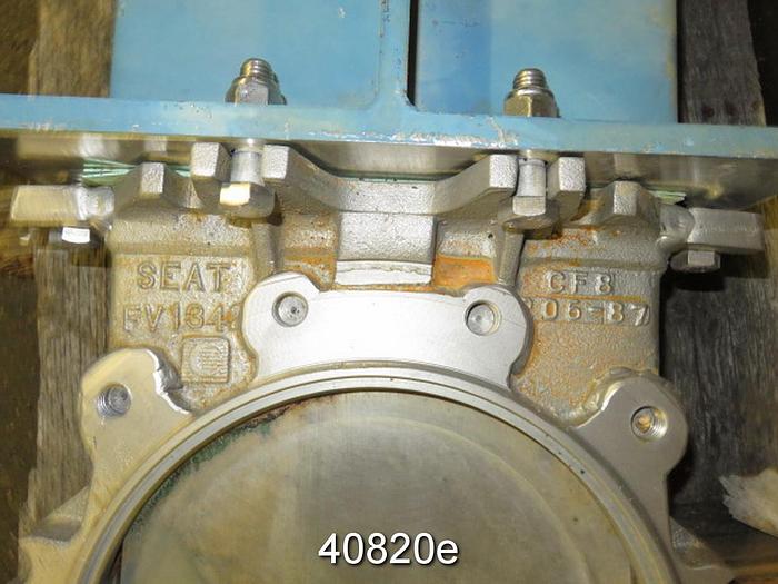 Unused 10" Fabri-valve Air Operated Knife Gate Valve #40820