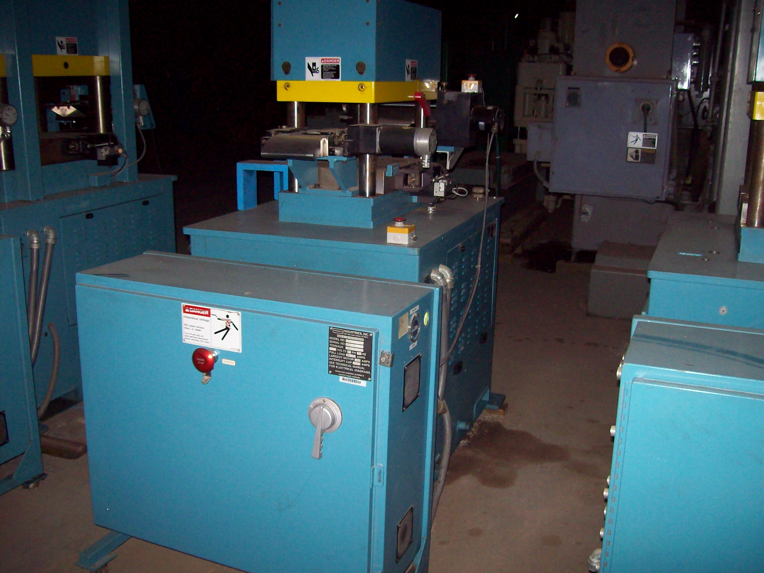 Used 60 Ton PRECO Model 1420-L-CCD 4-Post Down Acting Hydraulic Press