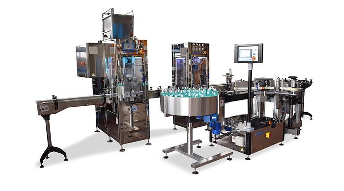 Linea per riempimento, tappatura ed etichettatura per profumi - RTE2U