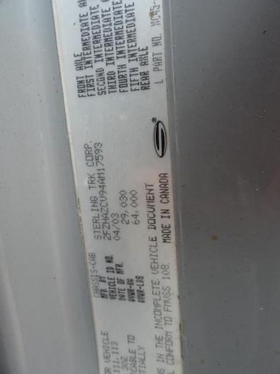 Used 2004 STERLING LT9500