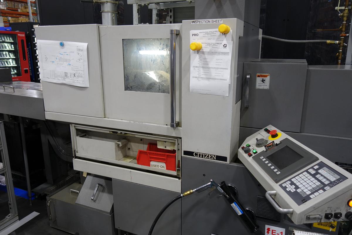 Used Citizen A20 VIIPL, 2010 Swiss Screw Machine