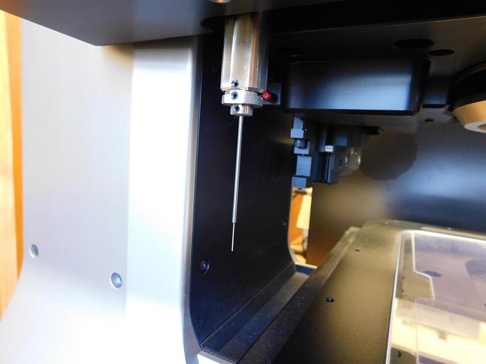 Used Keyence 8030T Image Dimension Measuring System with Rotary Fixture