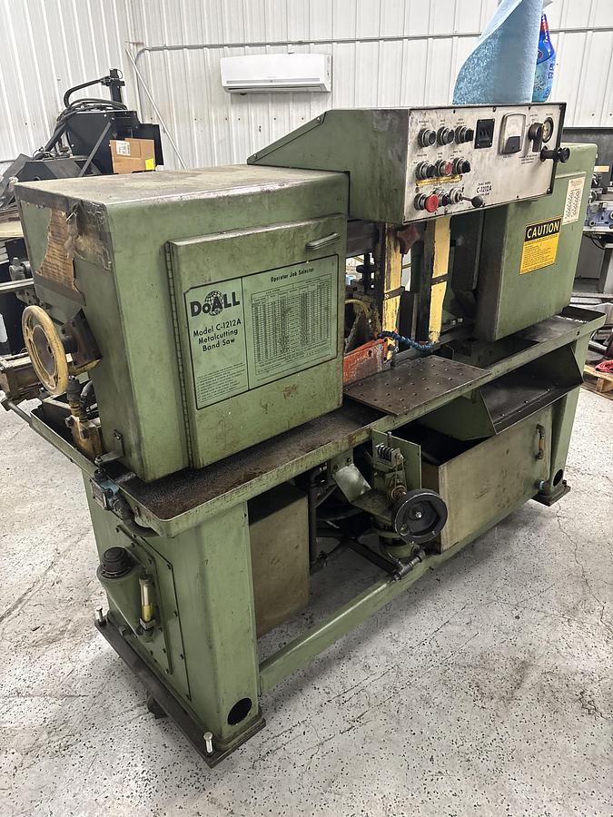 Used DoAll C-1212A Automatic Horizontal Band Saw, 12" x 12" Capacity