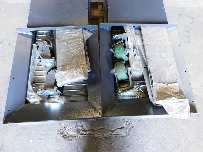 Used (1) Jordan Industrial Elevated Chip Conveyor for Okuma Genos L3000-E For CNC Turning Centers