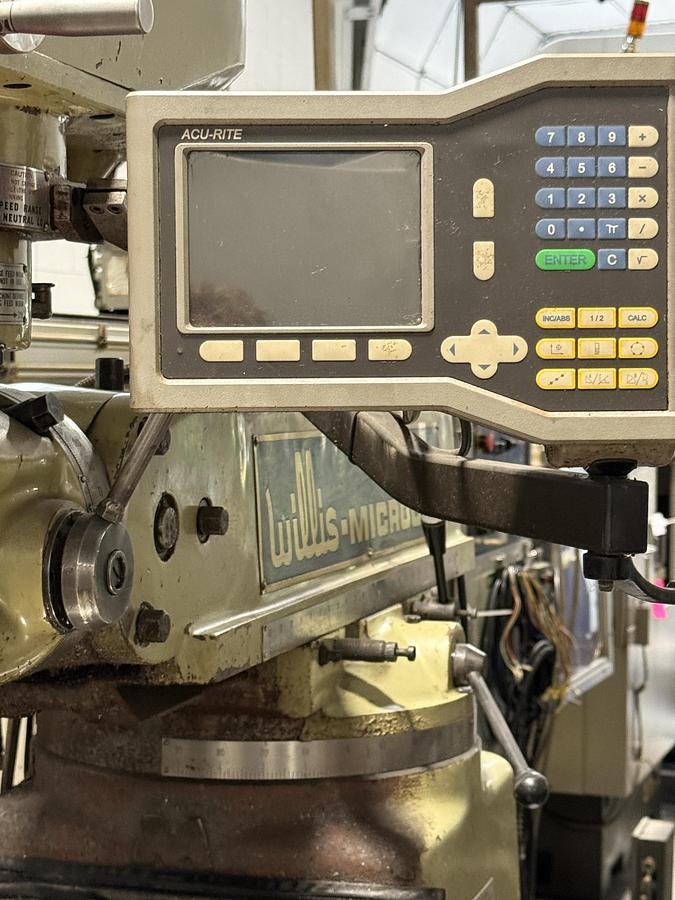 Used Willis Microcut 1050 10" x 50" Vertical Mill