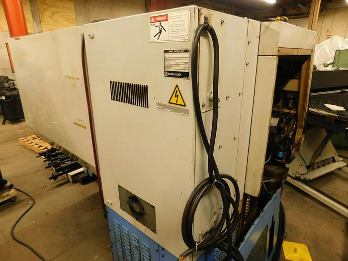 Used Mazak Quick Turn 250HP / QT250HP CNC Turning Center with LNS Barfeeder