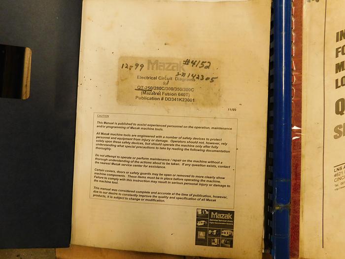 Used Mazak Quick Turn 250HP / QT250HP CNC Turning Center with LNS Barfeeder