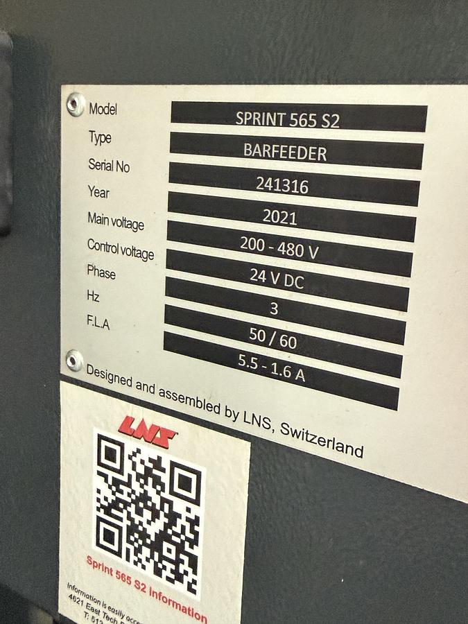 Used LNS Sprint 565 S2 Barfeed