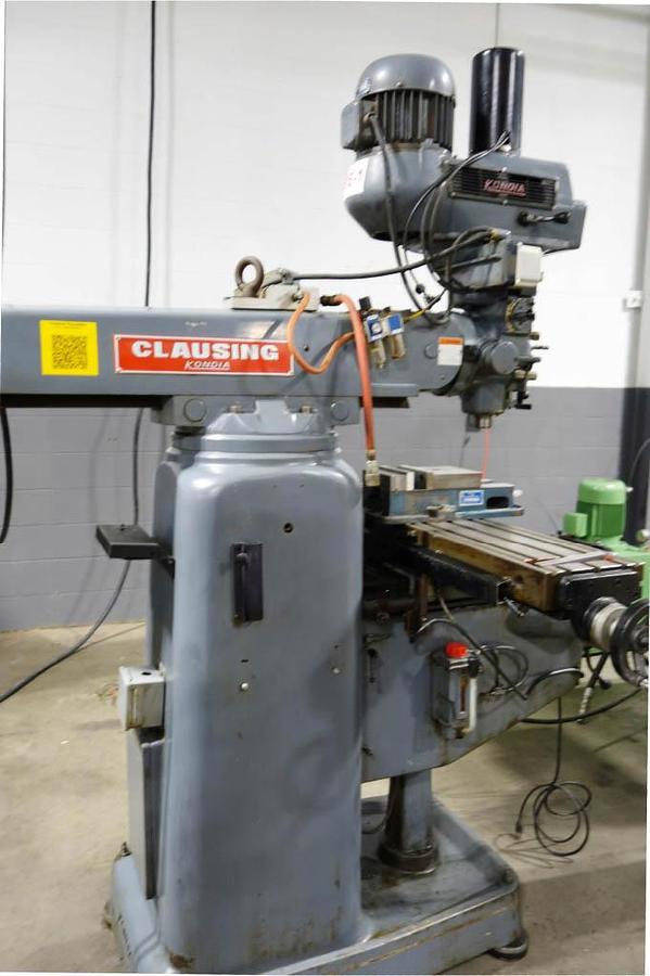 Used Clausing Kondia Vertical Mill, Model FV1