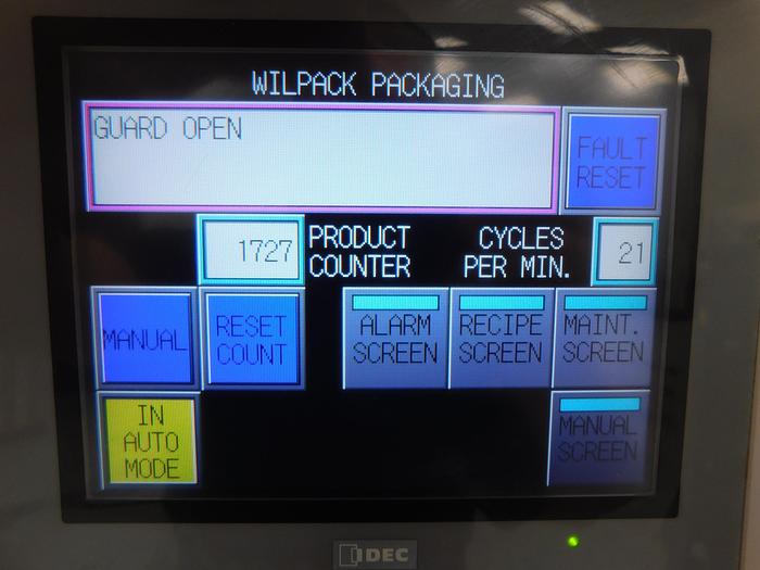 Used WILPACK W201 2-Lane Cup Packaging Machine