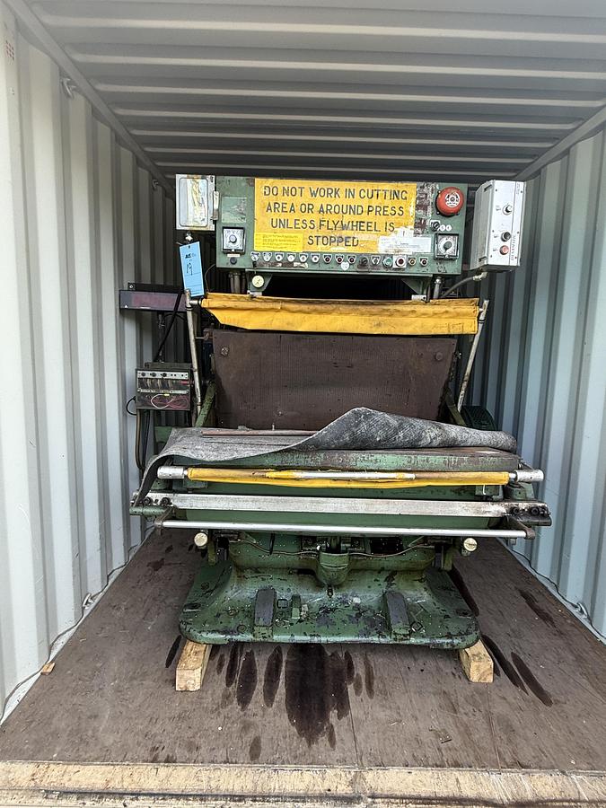 Used Thomson National Press Company, Clamshell Die Cutting & Creasing Press