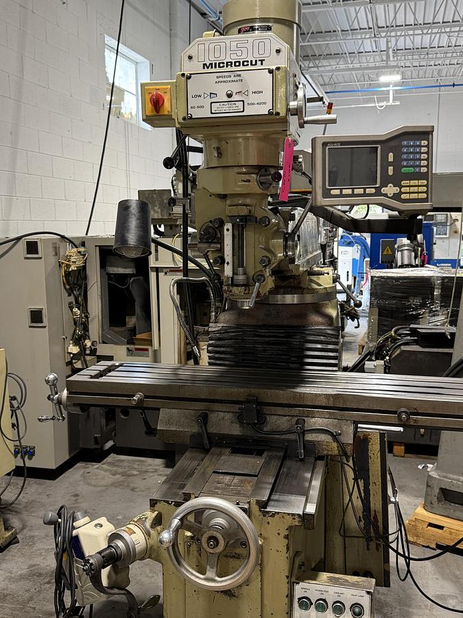 Used Willis Microcut 1050 10" x 50" Vertical Mill