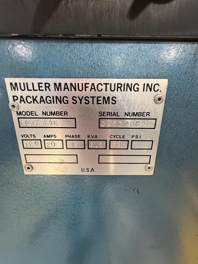 Used Muller Manufacturing Pallet Stretch Wrapper