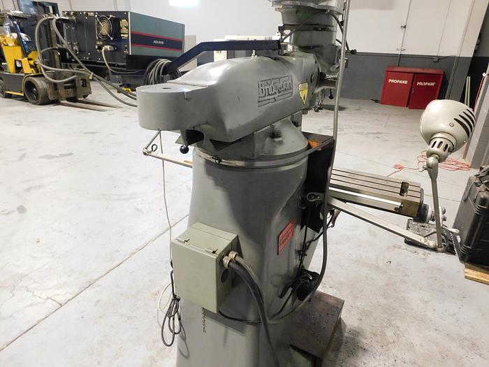 Used 9" x 42" Bridgeport Knee Mill with DRO
