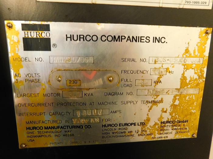 Used Hurco Hawk 30 SSM CNC Mill