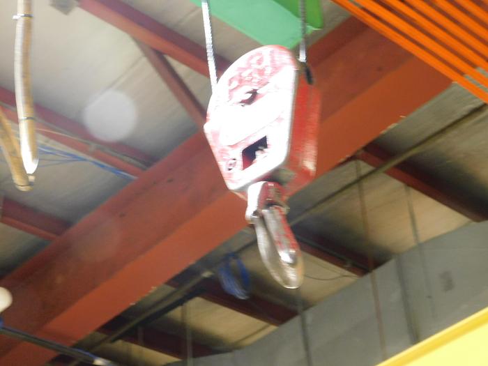 Used 2,000Lbs Bridge Crane System with Electric Chain Hoist