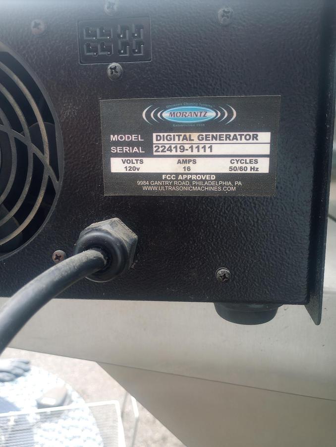 Used Morantz Z-97 "The Brother" Ultrasonic parts cleaning machine