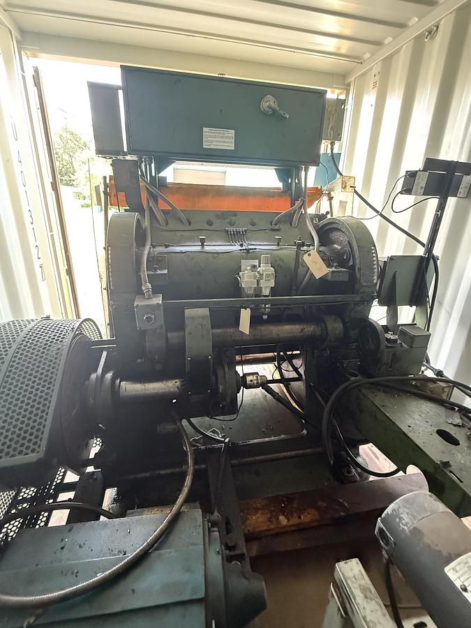Used Thomson National Press Company, Clamshell Die Cutting & Creasing Press