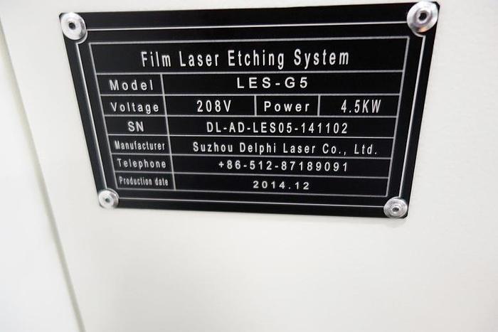 Used Delphi Laser Film Etching System